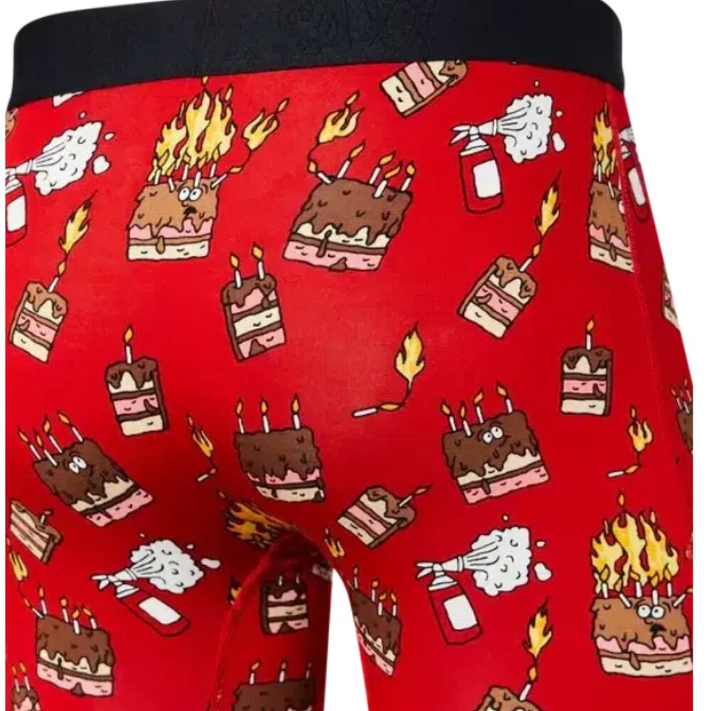 SAXX VIBE Boxer Briefs “Fired Up Red” - Picture 2 of 4